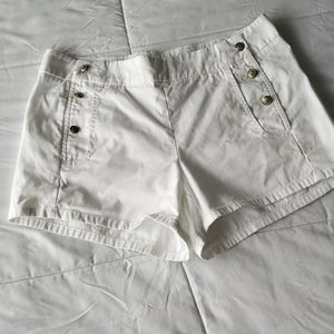 J Crew White Sailor Shorts Womens